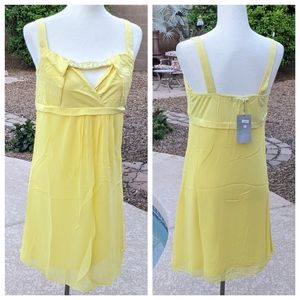 NWT Lucy Paris yellow empire waist sun dress